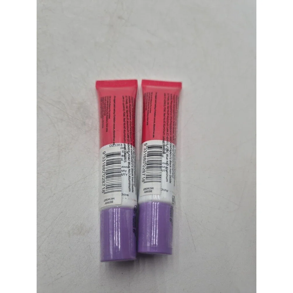 MCoBeauty Luscious Butter Lip Balm Shimmer Berry Shea Vitamin E Lot Of 2